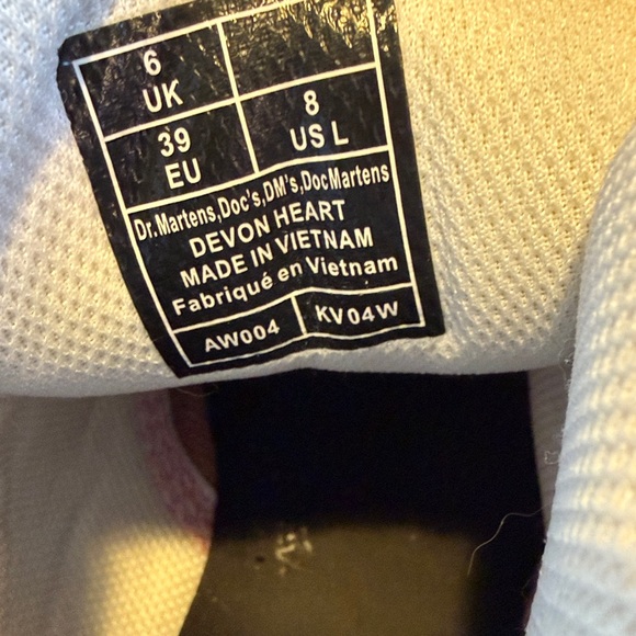 Devon heart pink Dr Martens - Picture 7 of 9